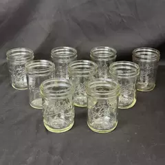 Lot of 9 Ball Wide Mouth Half Pint Canning Jars