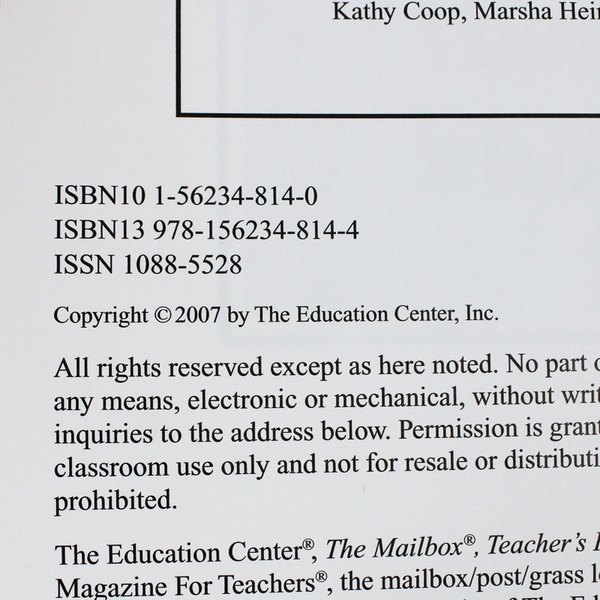 The Mailbox 2006-2007 Yearbook Kindergarten - Grade 1 For Teachers 2007 HC DJ