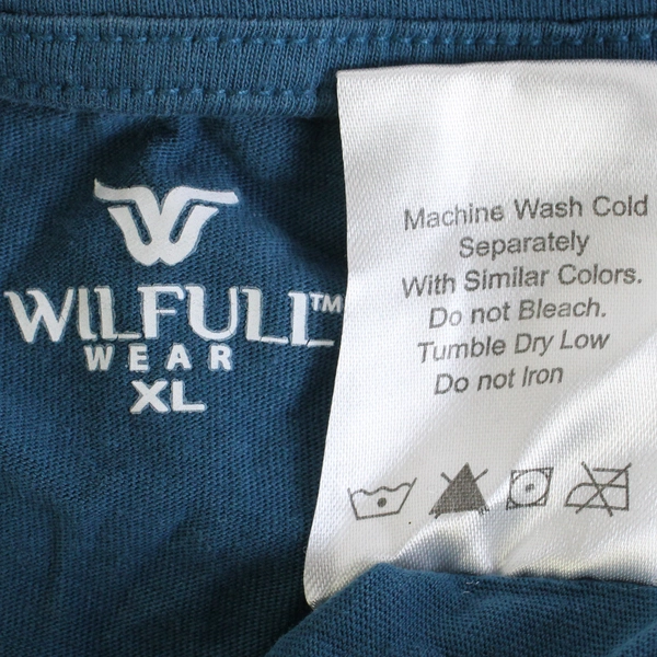 Wilfull Wear Blue Short-Sleeved T-Shirt Women's Size XL