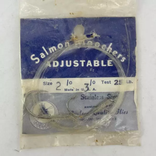 Lot of 4 Paulsen No 2 And 3 Adjustable Salmon Leaders 25 Pound Test