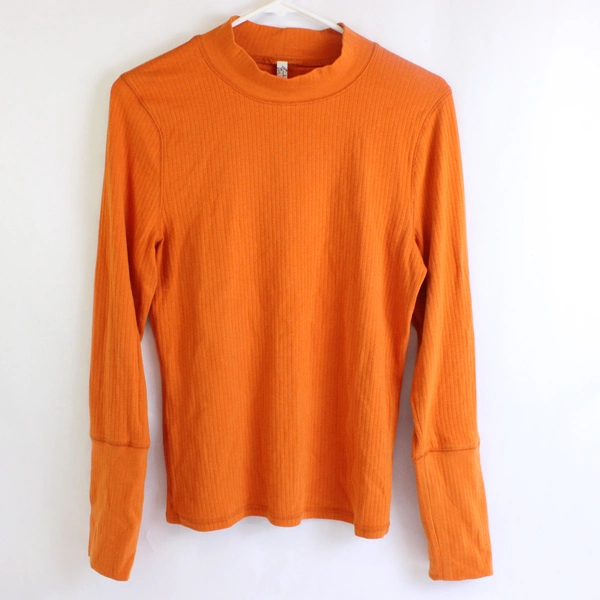 Intimately Free People Orange Mock Neck Women's Sweater Size XL