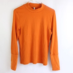 Intimately Free People Orange Mock Neck Women's Sweater Size XL