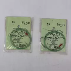 Lot of 2 Vintage King Fish Salmon Leaders Size 3/0-4/0