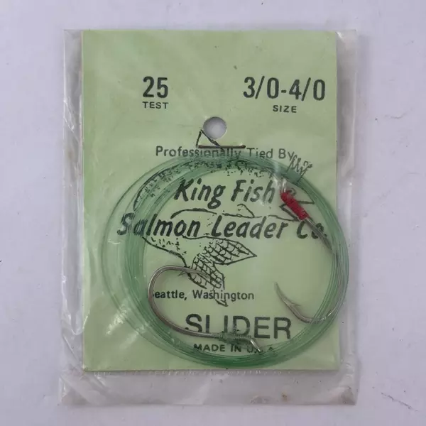 Lot of 2 Vintage King Fish Salmon Leaders Size 3/0-4/0