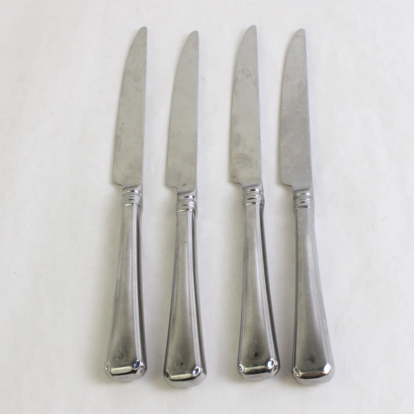 Lot Of 4 Martha Stewart MFS6 (Stainless) Hollow Dinner Knives