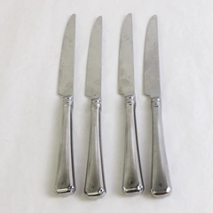 Lot Of 4 Martha Stewart MFS6 (Stainless) Hollow Dinner Knives