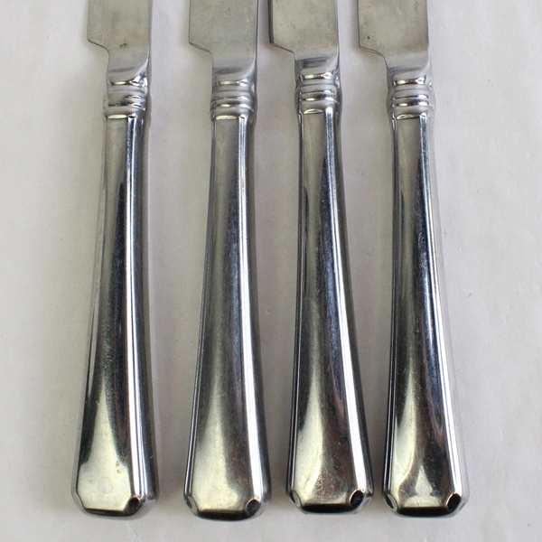 Lot Of 4 Martha Stewart MFS6 (Stainless) Hollow Dinner Knives