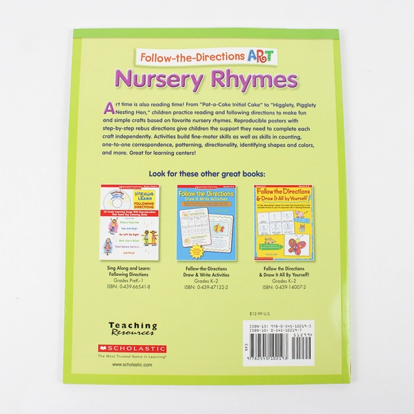 Follow-the-Directions Art Nursery Rhymes by Deborah Schecter 2009 Paperback