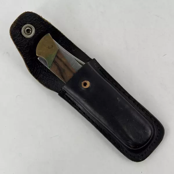 Vintage G96 Model 960 Folding Lockback Pocket Knife And Sheath