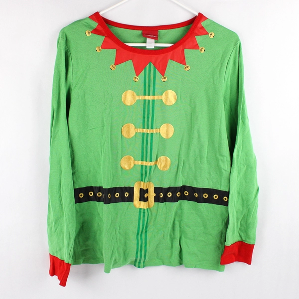 Target Wondershop Christmas Elf Pajama Shirt Youth Size 2XL