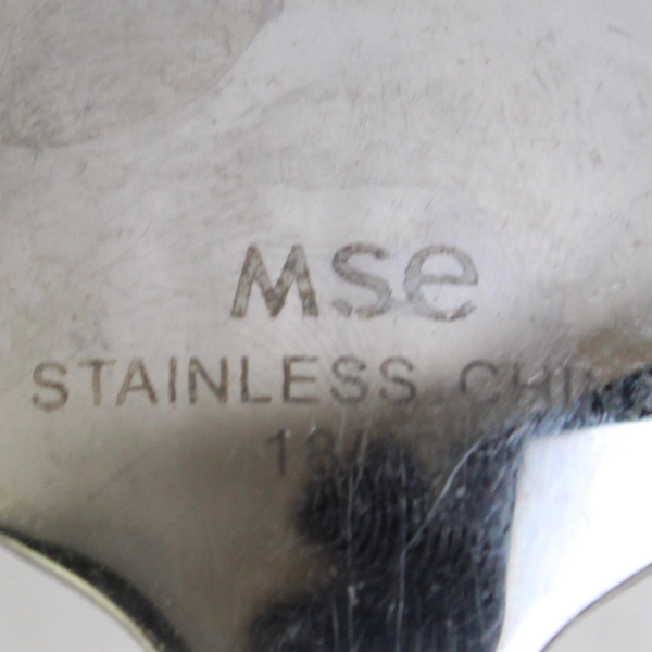 Lot Of 3 Martha Stewart Metropolis Stainless Flatware: Serving Spoons/Salad Fork