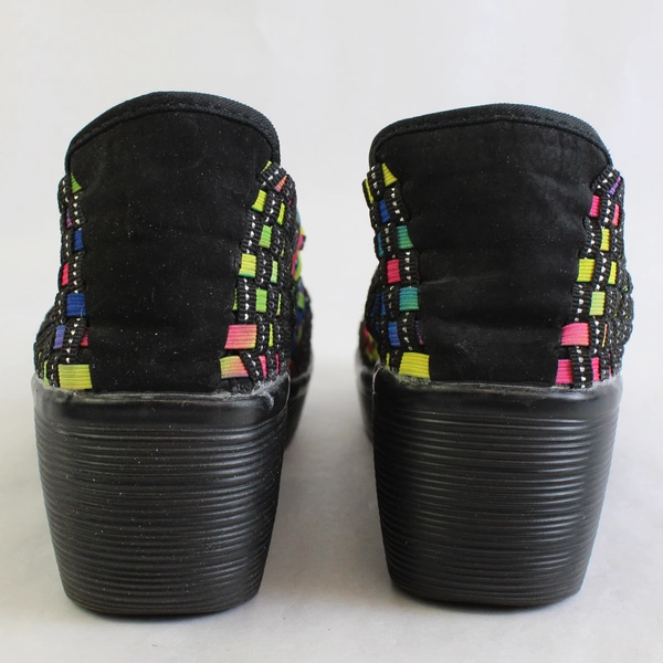 Serene Land Rainbow Sabeen Wedge Sandals Size 9