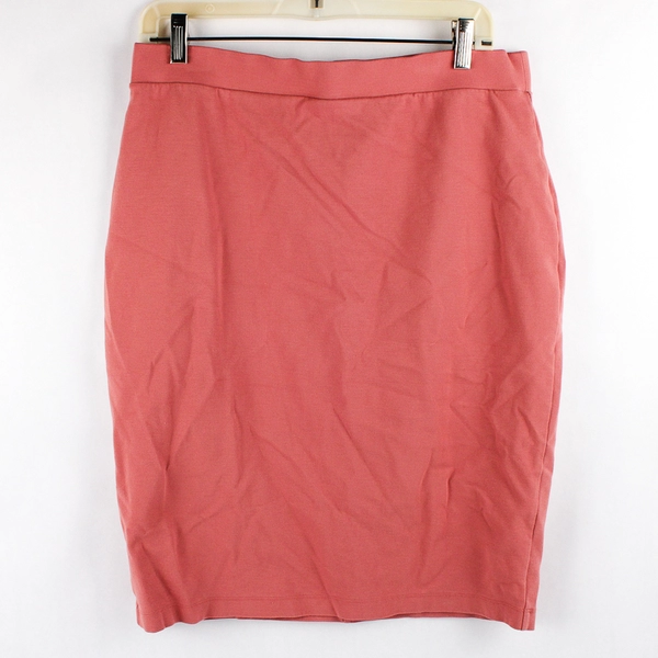 Liz Claiborne Studio Salmon Pink Knee-Length Pencil Skirt Women's Large