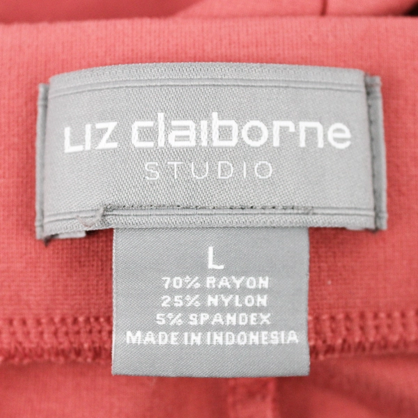 Liz Claiborne Studio Salmon Pink Knee-Length Pencil Skirt Women's Large