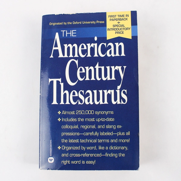 The American Century Thesaurus Laurence Urdang 1992 1995 Paperback Book