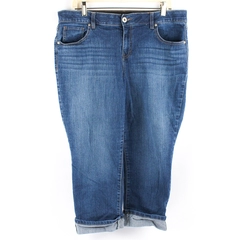 Style & Co Medium Wash Denim Capri Pant Women's Size 14W