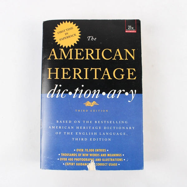The American Heritage Dictionary by Houghton Mifflin Company 1992 Paperback