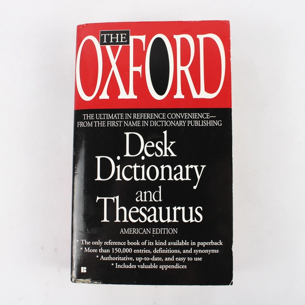 The Oxford American Desk Dictionary and Thesaurus American Edition 1997