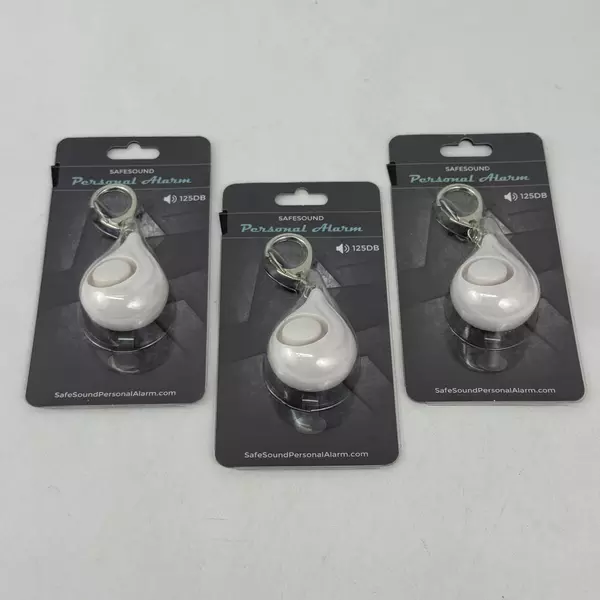 Lot of 3 SafeSound Personal Alarm 125dB Self Defense Alarm / Keychains / Sirens