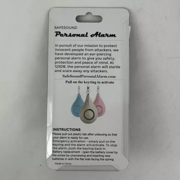 Lot of 3 SafeSound Personal Alarm 125dB Self Defense Alarm / Keychains / Sirens
