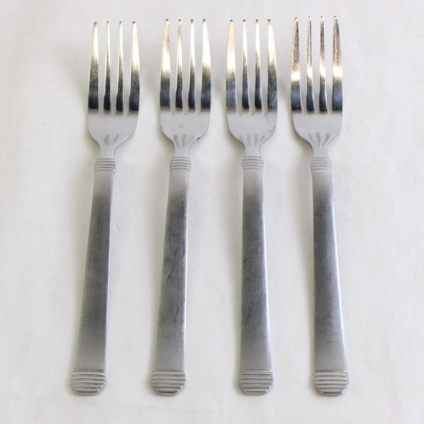 Lot Of 4 Martha Stewart MFS1 (Stainless) Flatware Dinner Forks