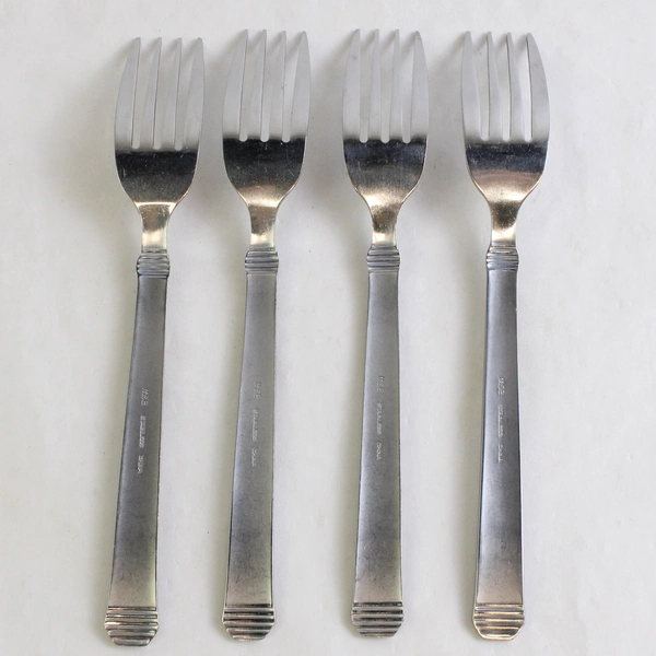 Lot Of 4 Martha Stewart MFS1 (Stainless) Flatware Dinner Forks