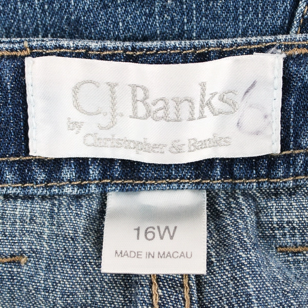 C.J. Banks Medium Wash Denim Shorts Women's Size 16W
