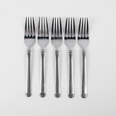 Lot Of 5 Martha Stewart MFS1 (Stainless) Flatware 6.5" Salad Forks