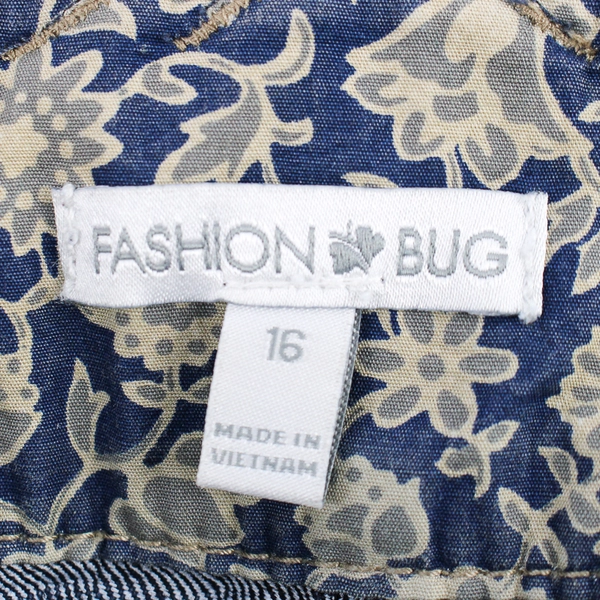 Fashion Bug Dark Wash Short Denim Skirt Women's 16