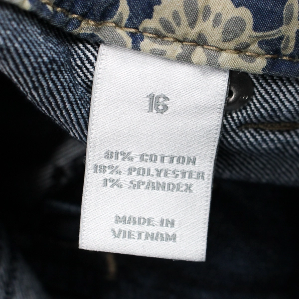 Fashion Bug Dark Wash Short Denim Skirt Women's 16