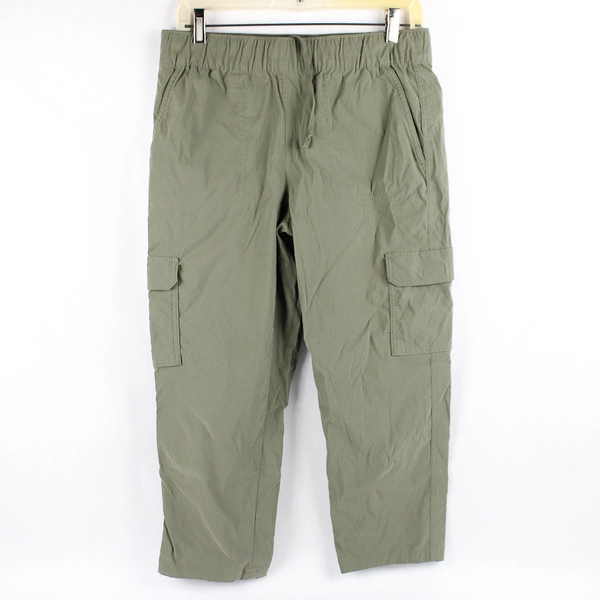 Eddie Bauer Gray-Green Cargo Capris Women's Size 8