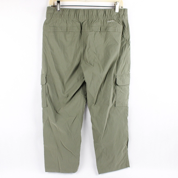 Eddie Bauer Gray-Green Cargo Capris Women's Size 8