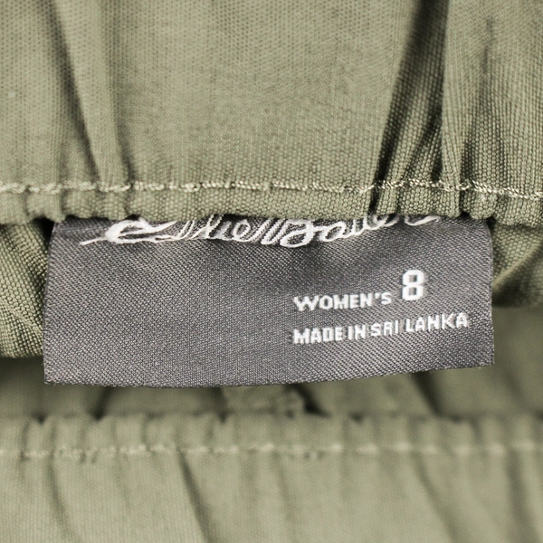 Eddie Bauer Gray-Green Cargo Capris Women's Size 8