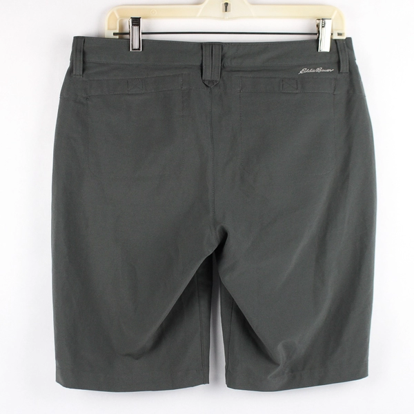 Eddie Bauer Charcoal Gray Flat-Front Shorts Women's Size 8