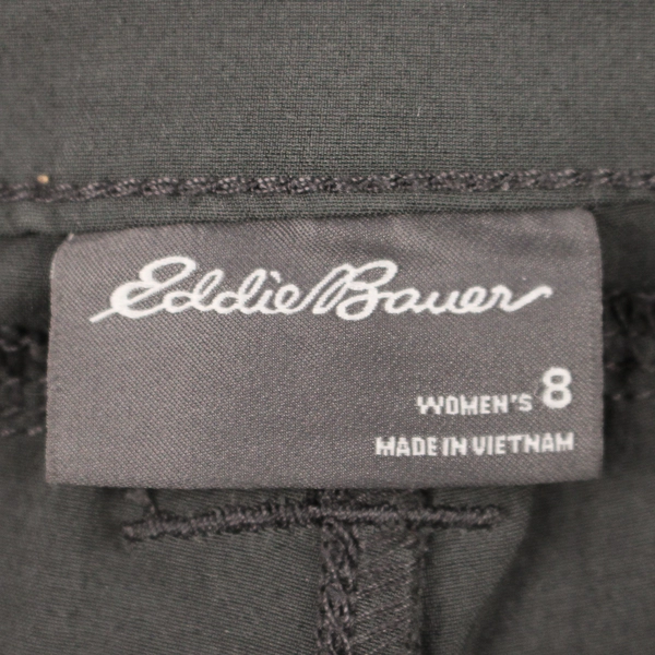 Eddie Bauer Charcoal Gray Flat-Front Shorts Women's Size 8