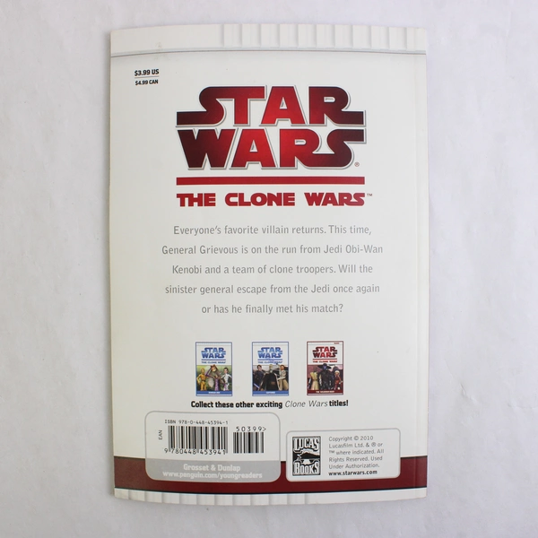 Star Wars The Clone Wars The Hunt for Grievous 2010 Paperback Level 3 Young Rdr