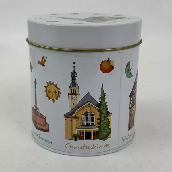 German At Regio Oberursel Churches Scenes Cookie Tin Small Round