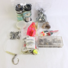 Mixed Lot of Fishing Tackle Hooks Lines Weights and More