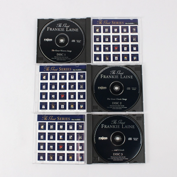 The Great Frankie Laine & Friends 3 Disc CD Box Set 2001 Rajon Music