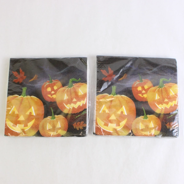 Lot Of 2 DesignWare Jack-O-Lantern Luncheon Paper Napkins 20 Pieces 2 Ply
