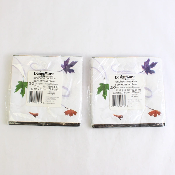 Lot Of 2 DesignWare Jack-O-Lantern Luncheon Paper Napkins 20 Pieces 2 Ply