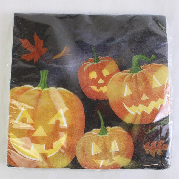 Lot Of 2 DesignWare Jack-O-Lantern Luncheon Paper Napkins 20 Pieces 2 Ply