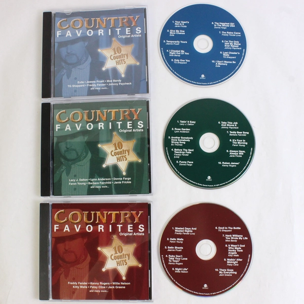 Country Favorites by Various 3 Disc Box Set (CD, 2003)
