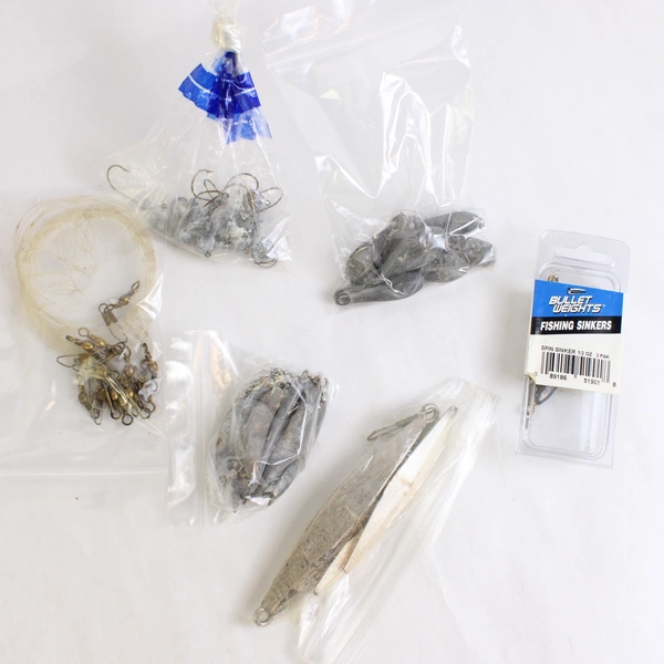 Mixed Lot of Fishing Tackle Weights Swivels and More