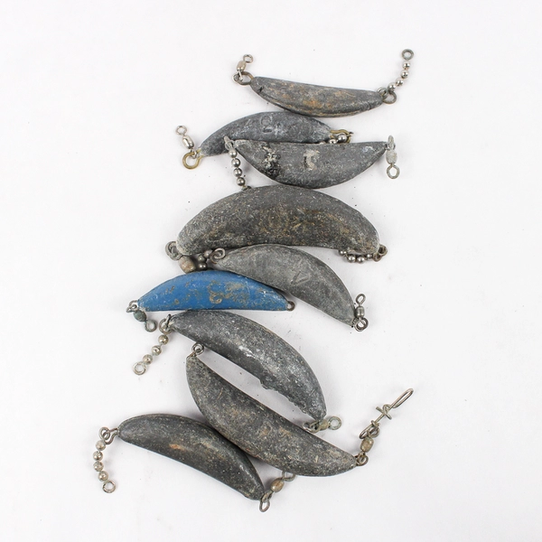 4.25 lb Lot of Metal Fishing Weights/Sinkers Varied Sizes