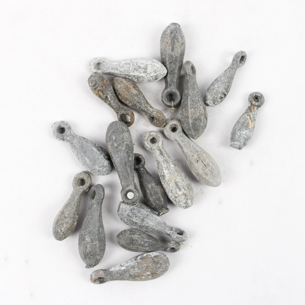 4.25 lb Lot of Metal Fishing Weights/Sinkers Varied Sizes