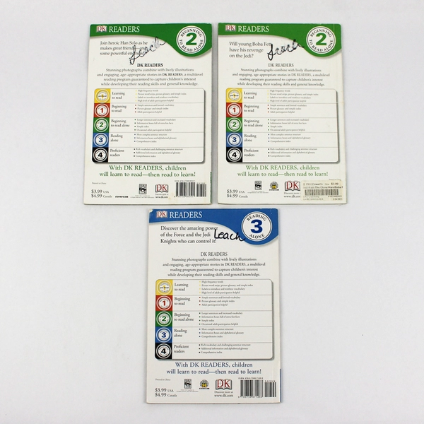 Lot of 3 DK Readers Star Wars Collection Level 2 & 3 2011 Paperback