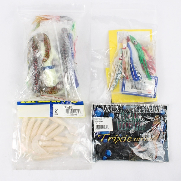 1.75 lb Lot of Fishing Lures and Bait Mixed Types