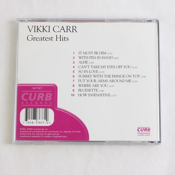 Greatest Hits by Vikki Carr CD 1994