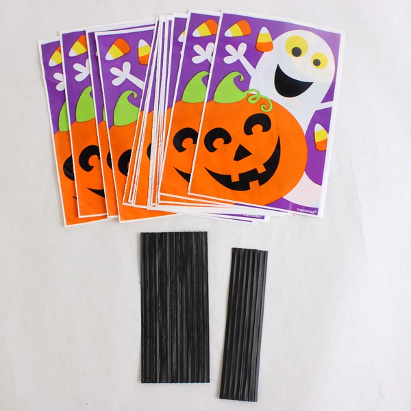 Lot Of 3 Halloween Jack-O-Lantern Beverage & Lunch Paper Napkins & Treat Bags